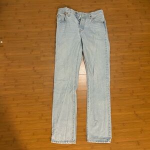 Levi's 501 Light Blue Straight Jeans
